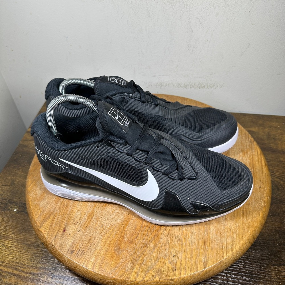 Nike NikeCourt Air Zoom Vapor Pro Black White Tennis Shoes CZ0220-024 Mens 9.5